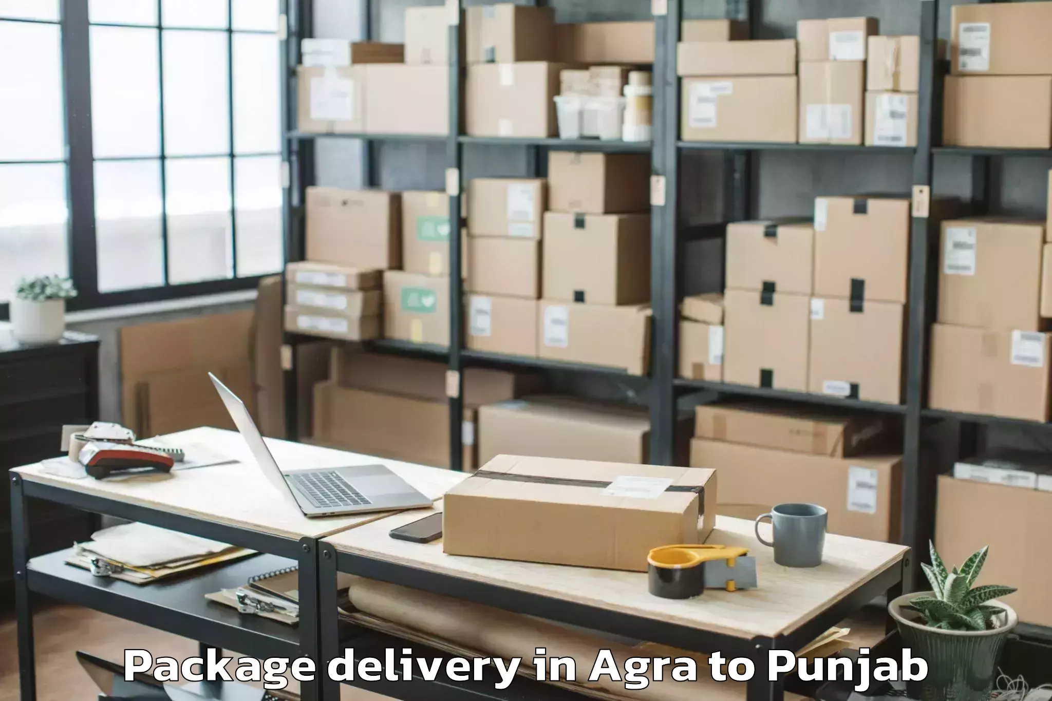 Agra to Central University Of Punjab B Package Delivery Booking